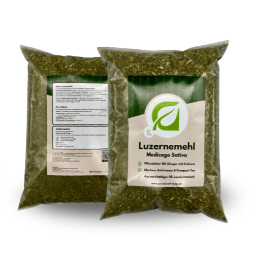 Luzernemehl_Luzernedünger_Alfalfameal_livingsoil_dünger_vegan_pflanzlich_NK-Dünger_Triacontanol