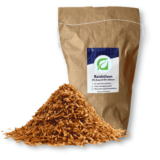 Arsenfreie Reishülsen (Rice Husks) von Grundstoff zur Substratbelüftung – weitere Ansicht