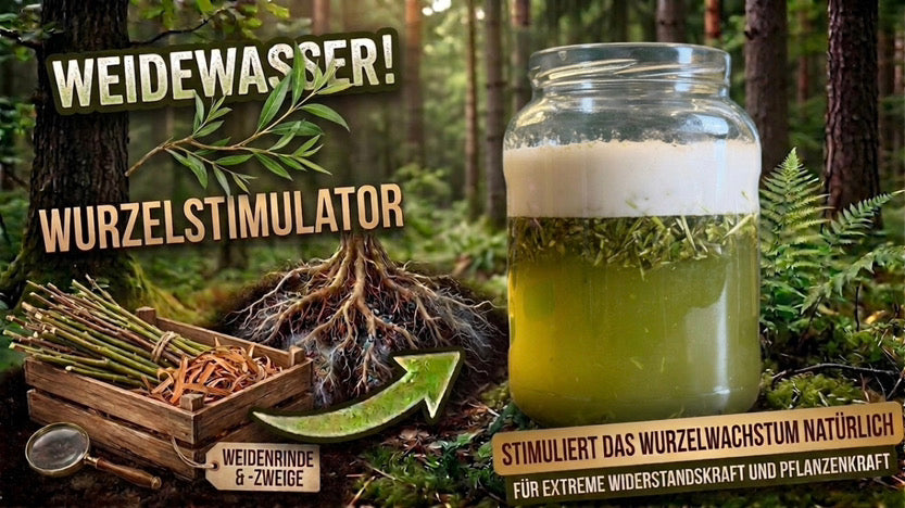 Weidenwasser selber machen – Biologische Bewurzelungshilfe für Stecklinge und Jungpflanzen