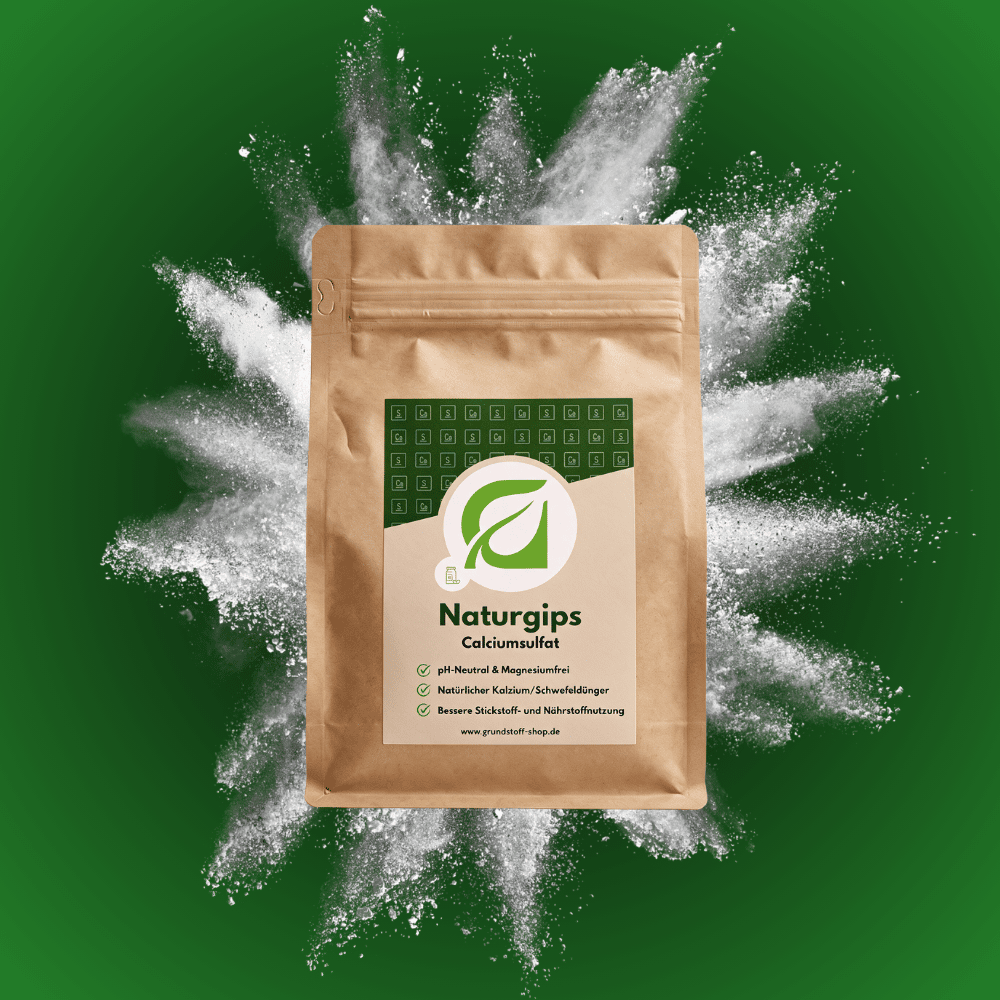 Gartengips fein gemahlen von Grundstoff – Calciumsulfat als Calcium- und Schwefelquelle für Living Soil