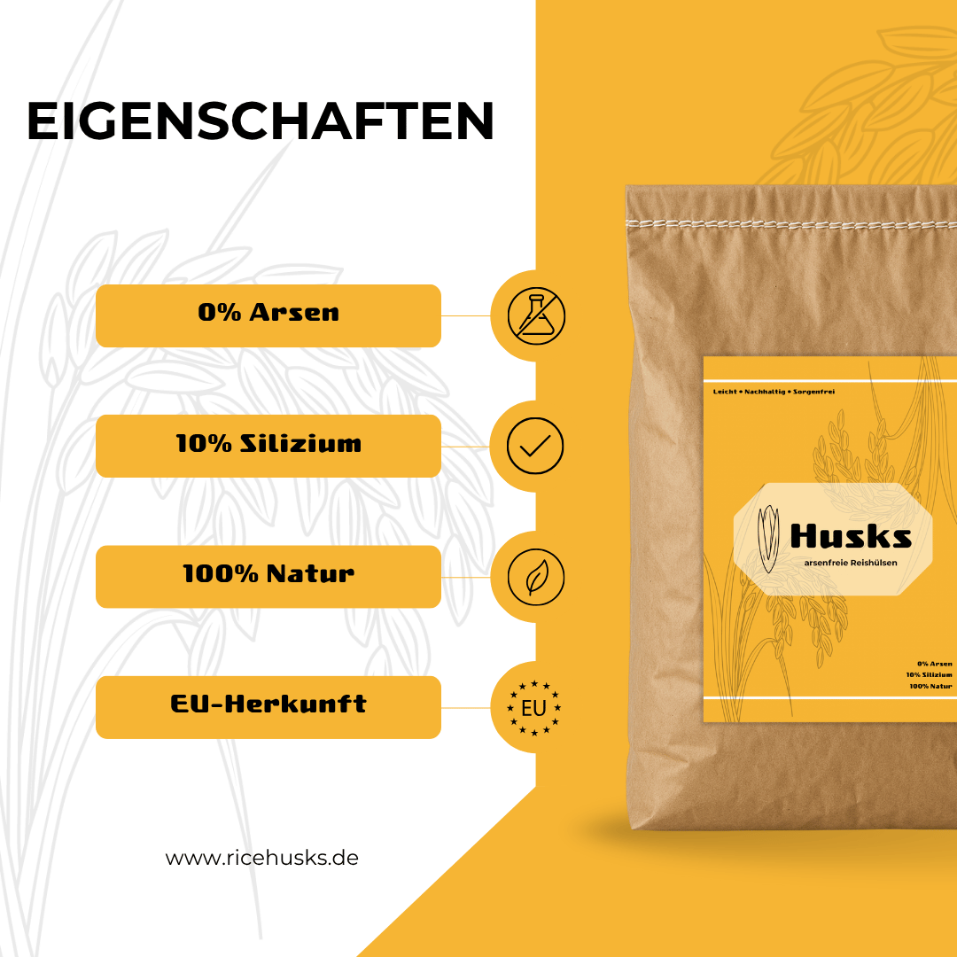 Eigenschaften von Reishülsen/Reisspelzen für den Garten und Boden zur Verbesserung der Struktur etc