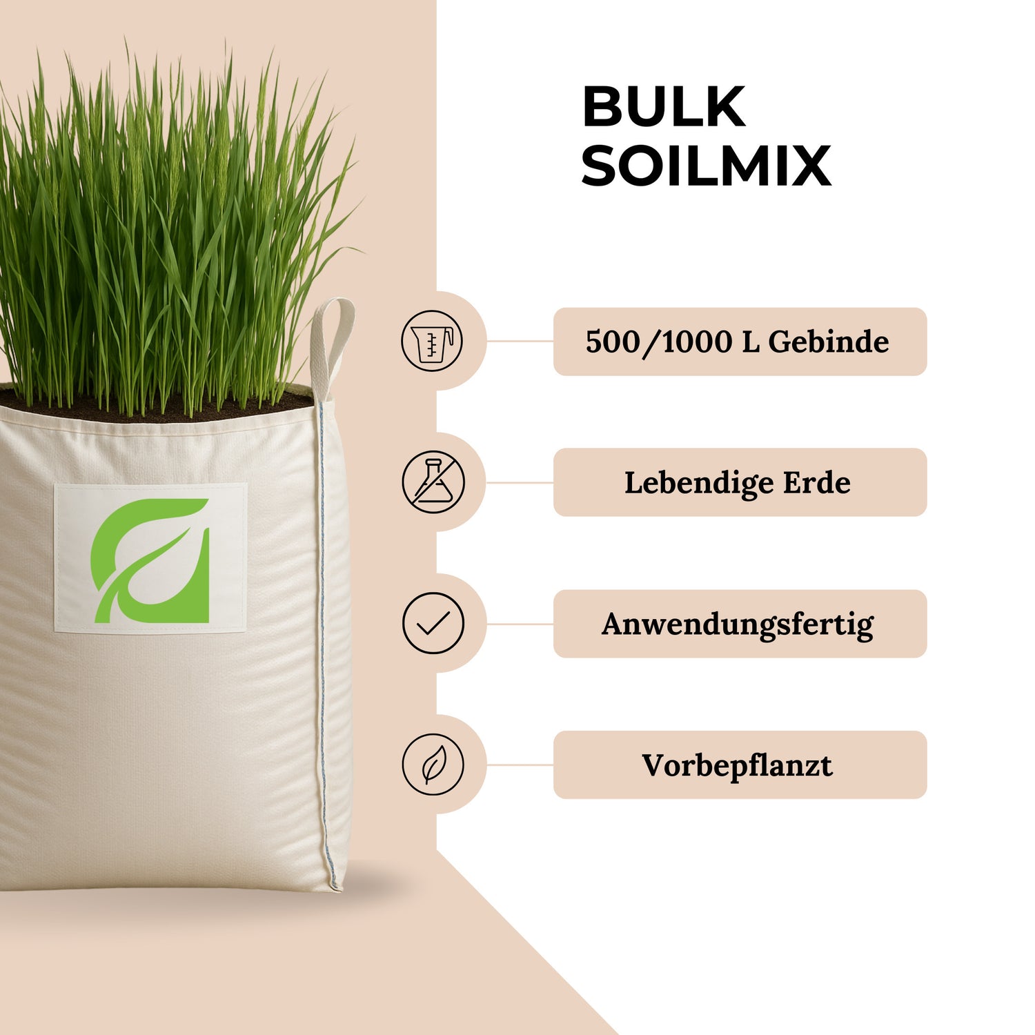 Grundstoff Soilmix XXL im BigBag – mit dicht wachsendem Roggen bepflanzte Living-Soil-Erde_fertigmischung_fertigerde_LivignSoil Erde kaufen